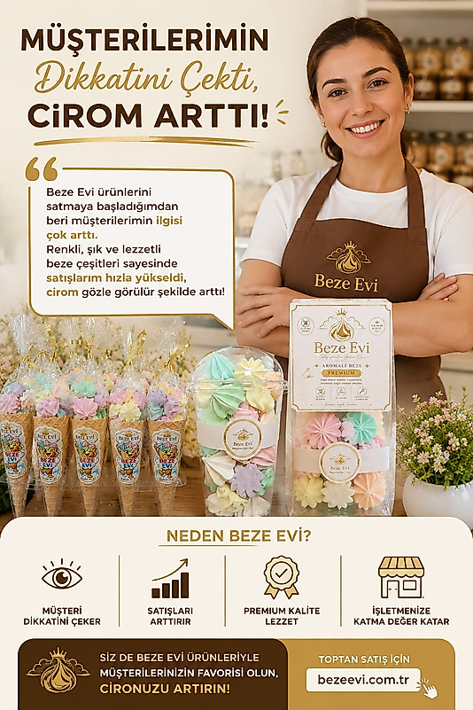 HEDİYELİK  BEZE 60gr - KOLİ 20 ADET